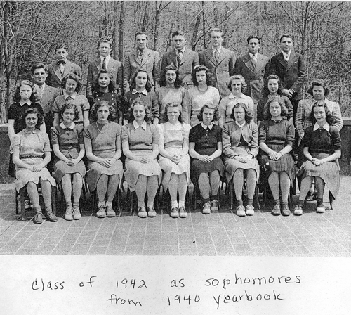 1942 Class as Sophomores